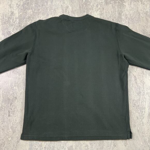 FILSON Shirt Mens Large Green Waffle Knit Thermal 1897 Graphic Crewneck - Picture 6 of 8